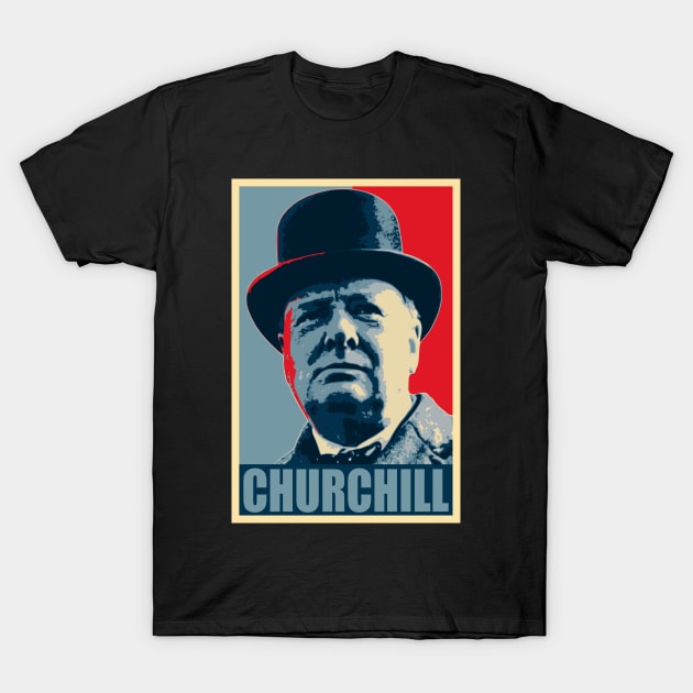 Winston Churchill Hope T-Shirt by Nerd_art